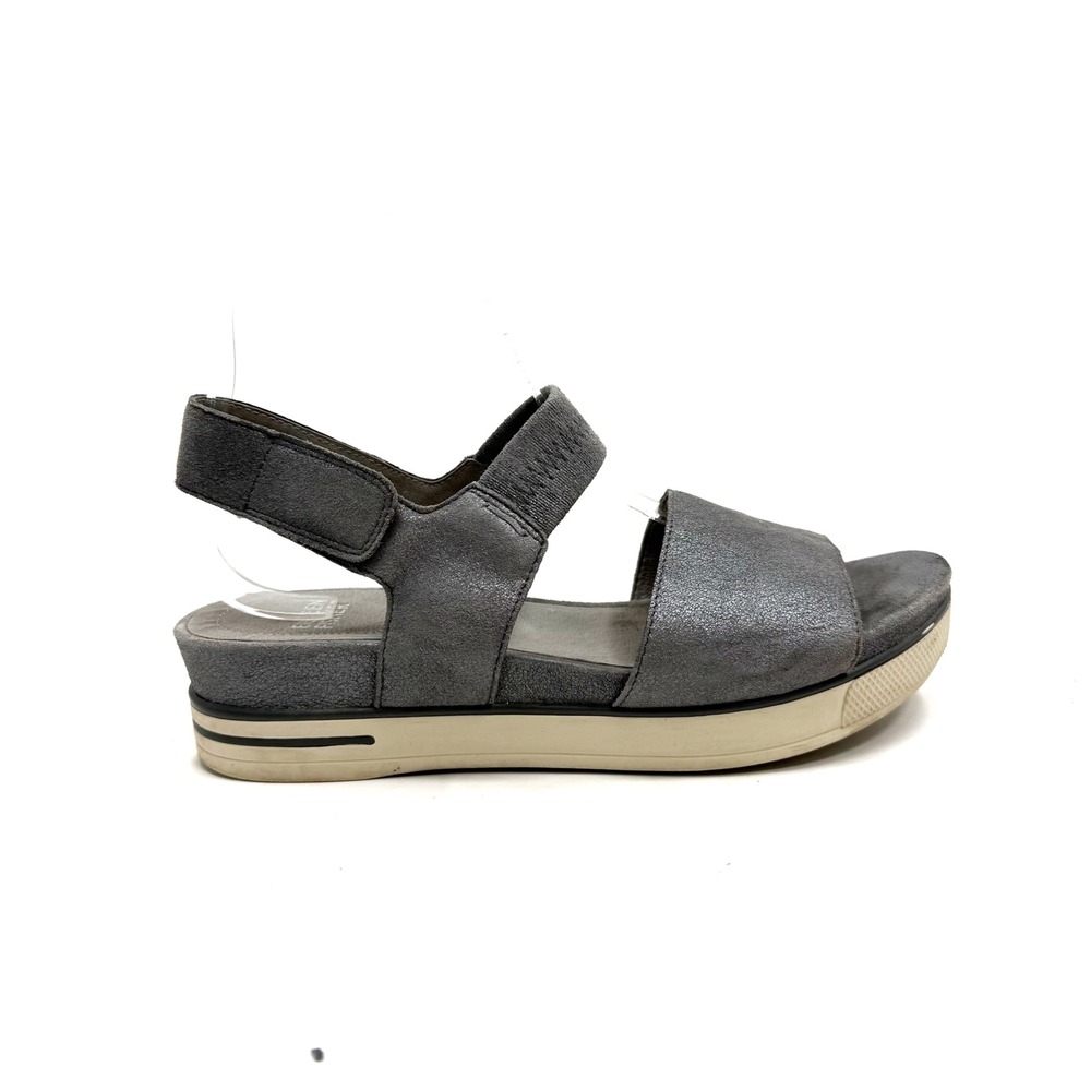 Eileen Fisher | Somer Sport Platform Metallic Suede Sandal Size‎ 7.5